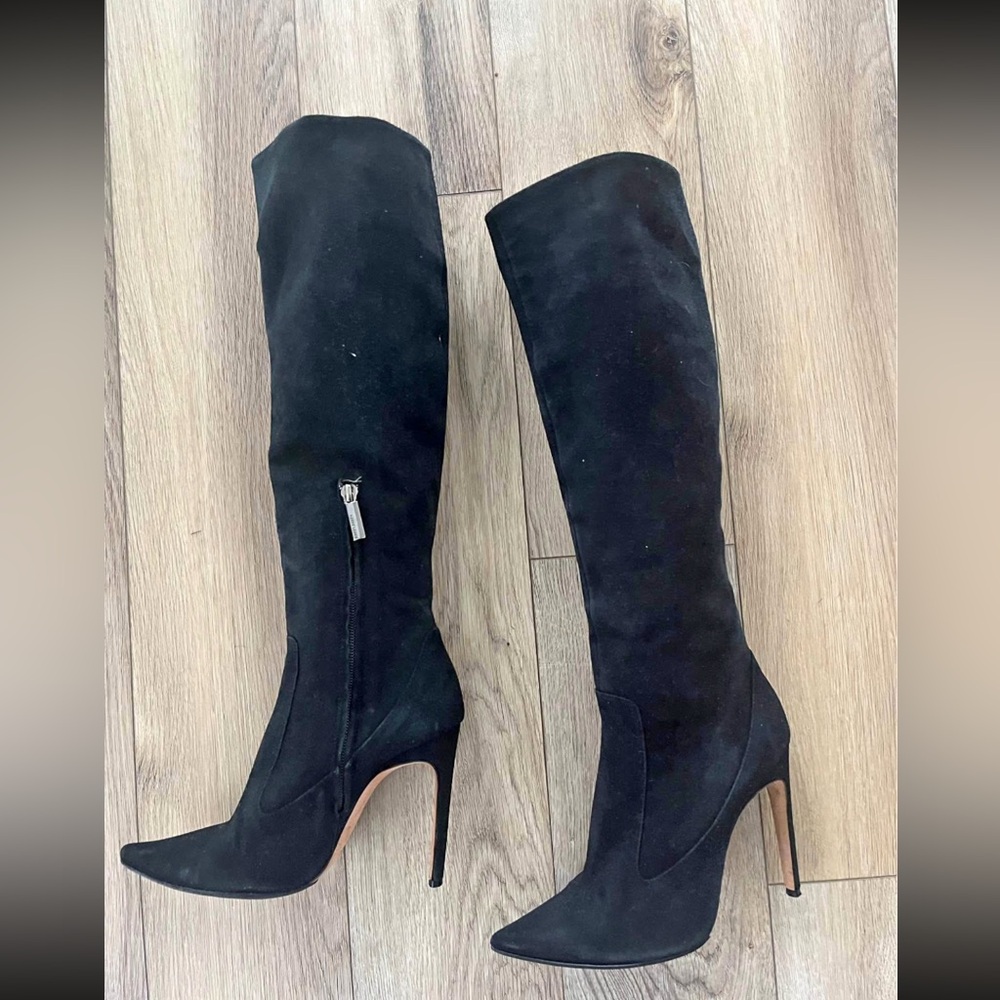 Authentic Herve Leger | Stiletto Suede Boots
